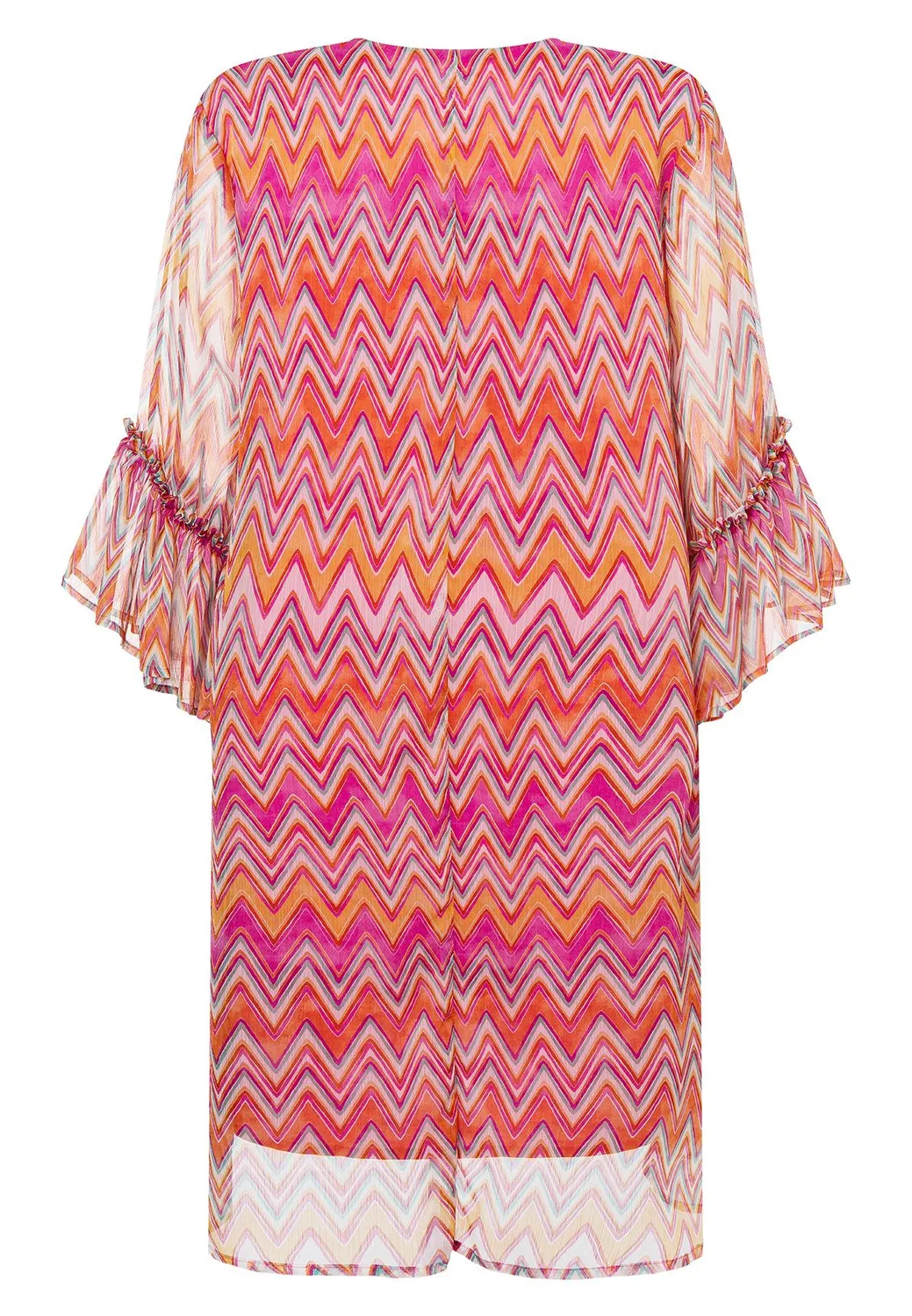 Ana Alcazar Libea abito chiffon fantasia scollo V