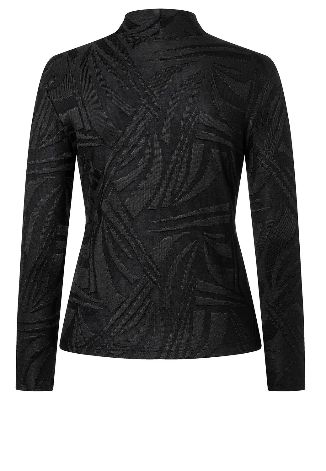 Ana Alcazar Sonera top nero maniche lunghe pizzo