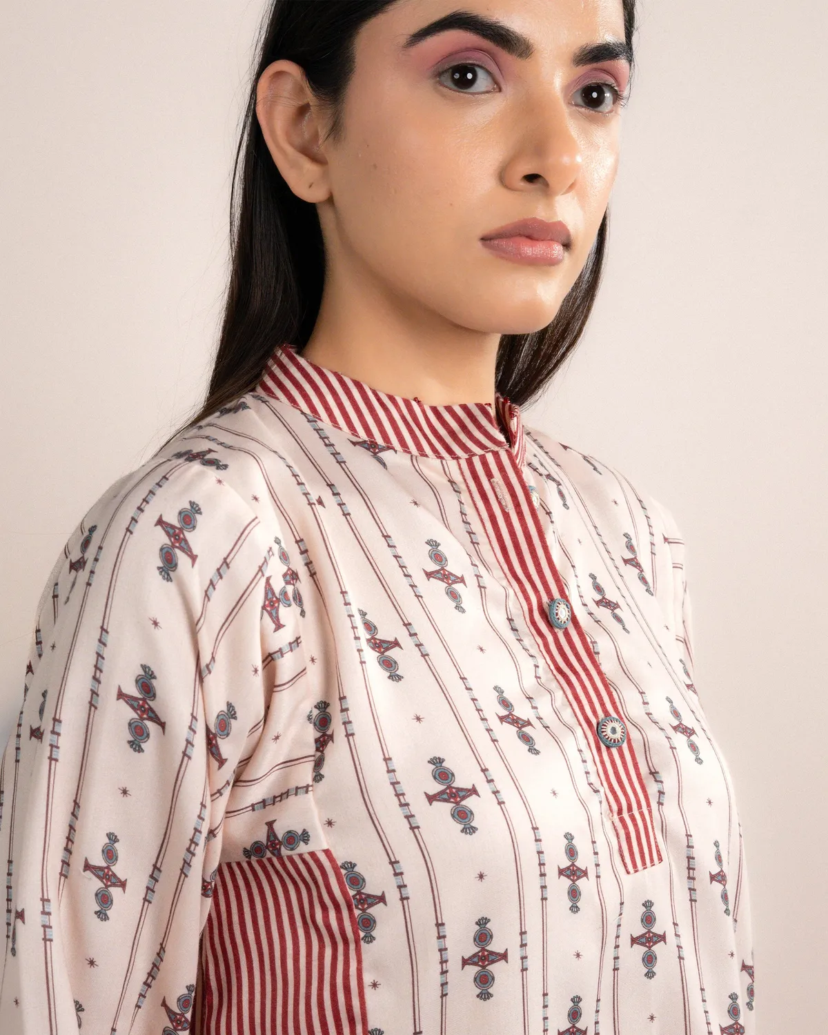 Our Dve Zuri camicia modal fantasia mistica