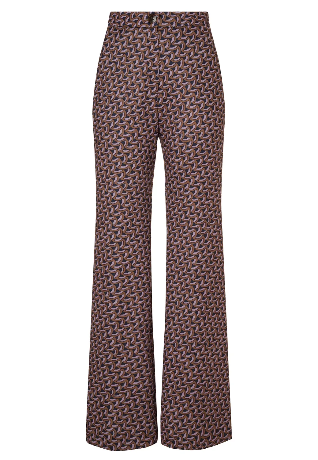 Ana Alcazar Elofina pantaloni bootcut stampa grafica bordeaux