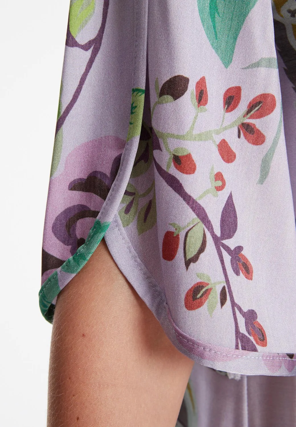 Ana Alcazar Zoraja abito corto jersey fiori pastello