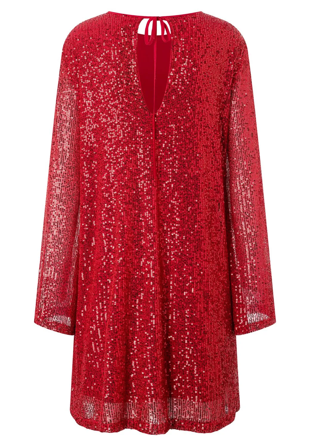Ana Alcazar Magyla abito paillettes rosso corto