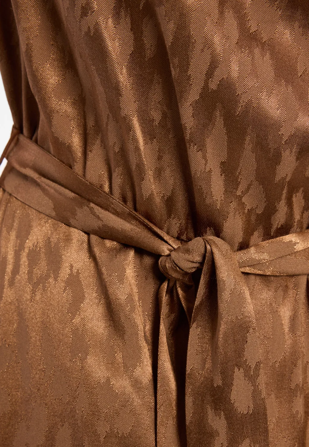 Ana Alcazar Dasha abito midi halterneck marrone