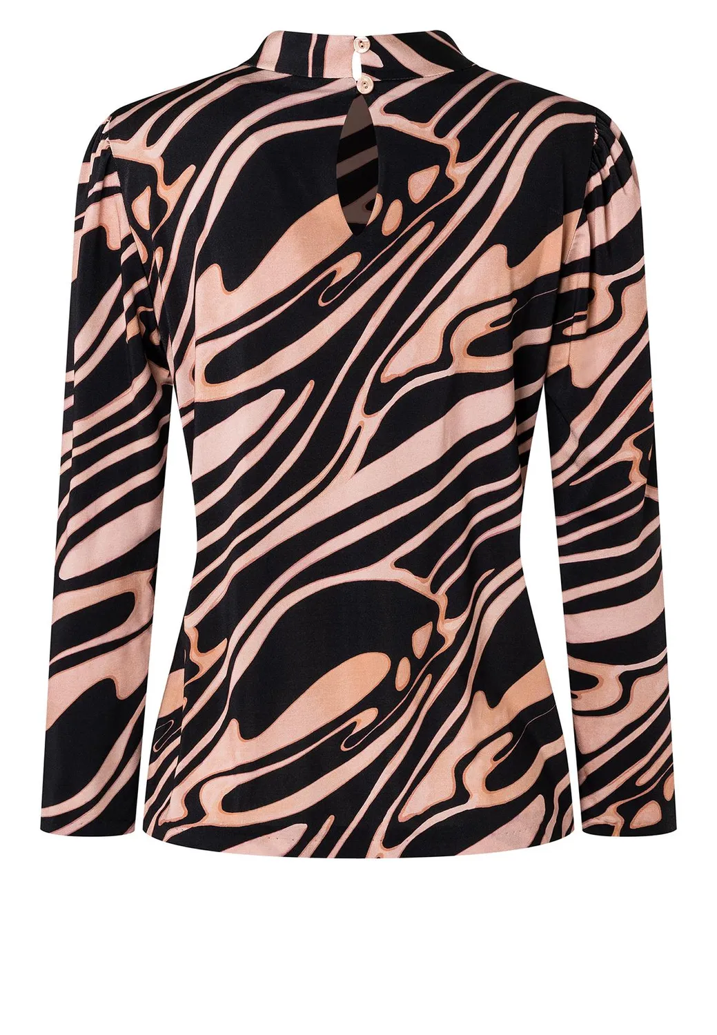 Ana Alcazar Hiddi camicia collo alto fantasia
