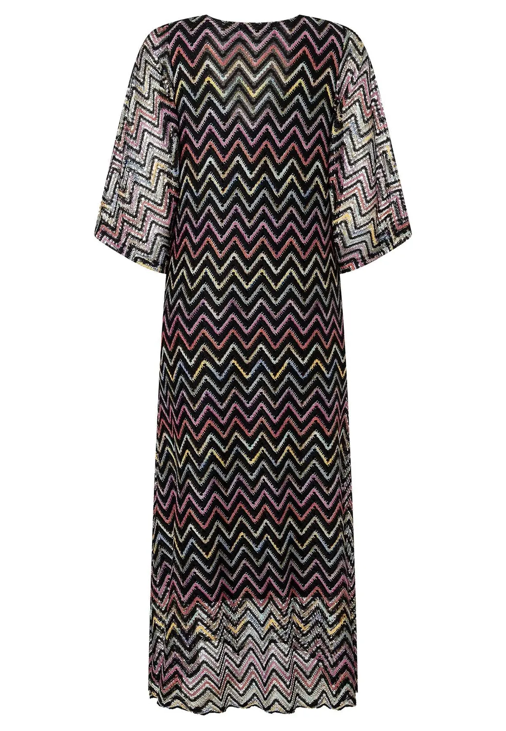 Ana Alcazar Zekosa abito maxi kaftano zigzag