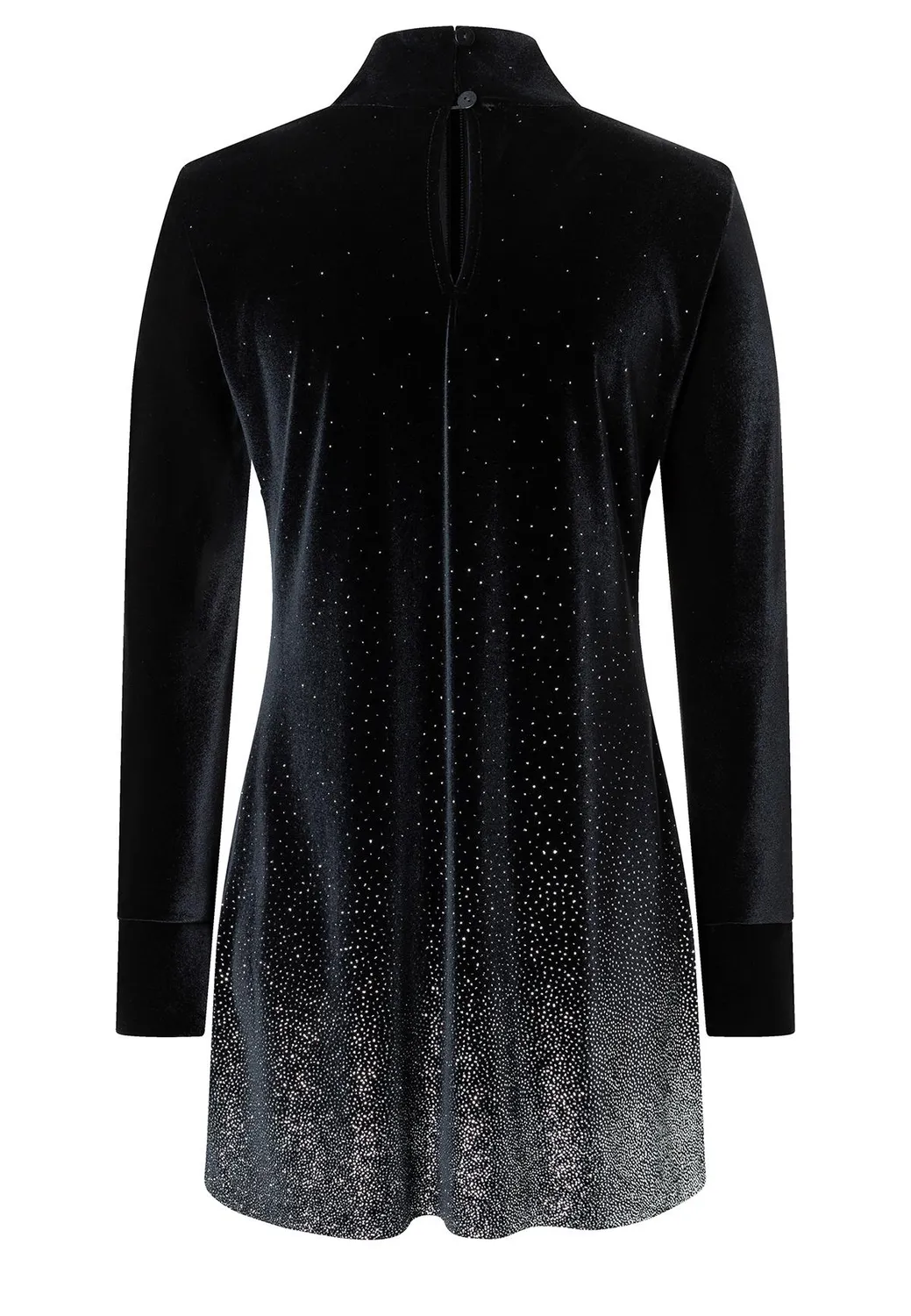Ana Alcazar Tahana top velluto nero glitter