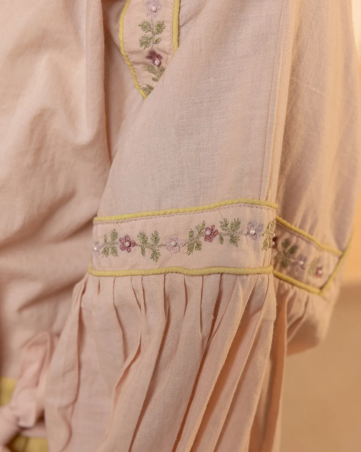 Our Dve Citrus Glow abito cotone rosa giallo taglia unica