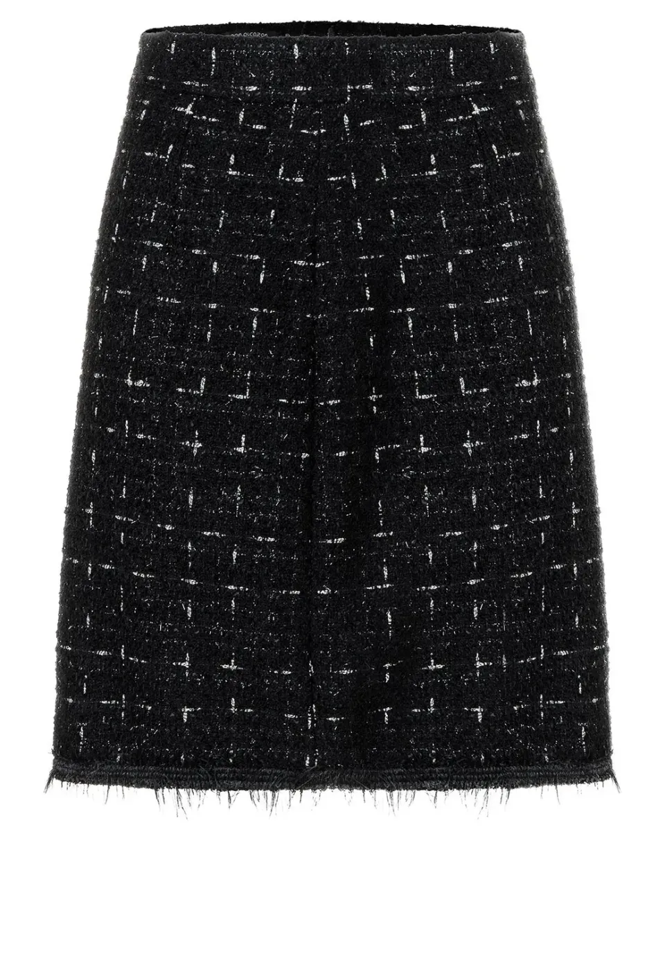 Ana Alcazar Sadeni gonna bouclé nera lurex