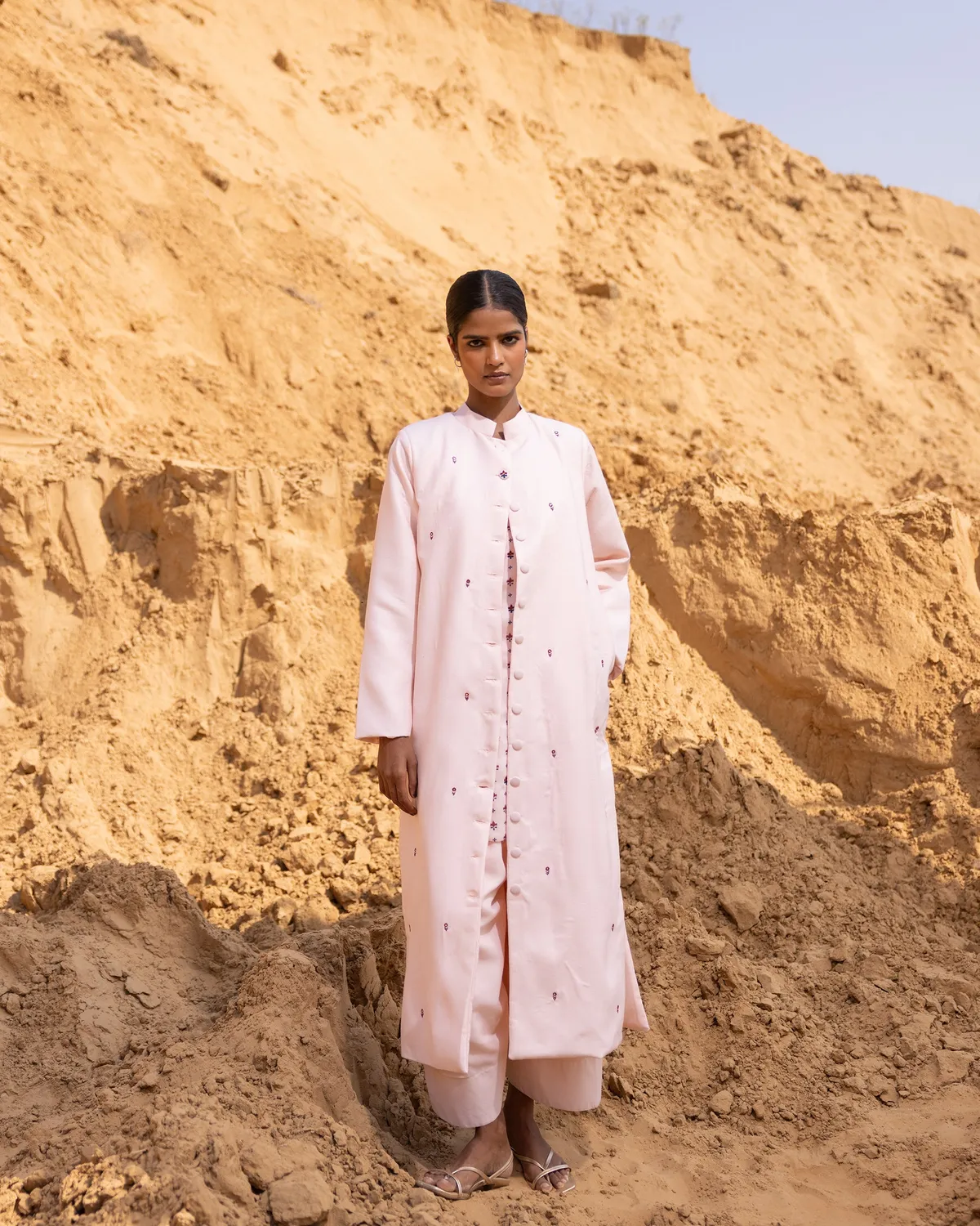 Our Dve Verse kurta sabbia smanicato