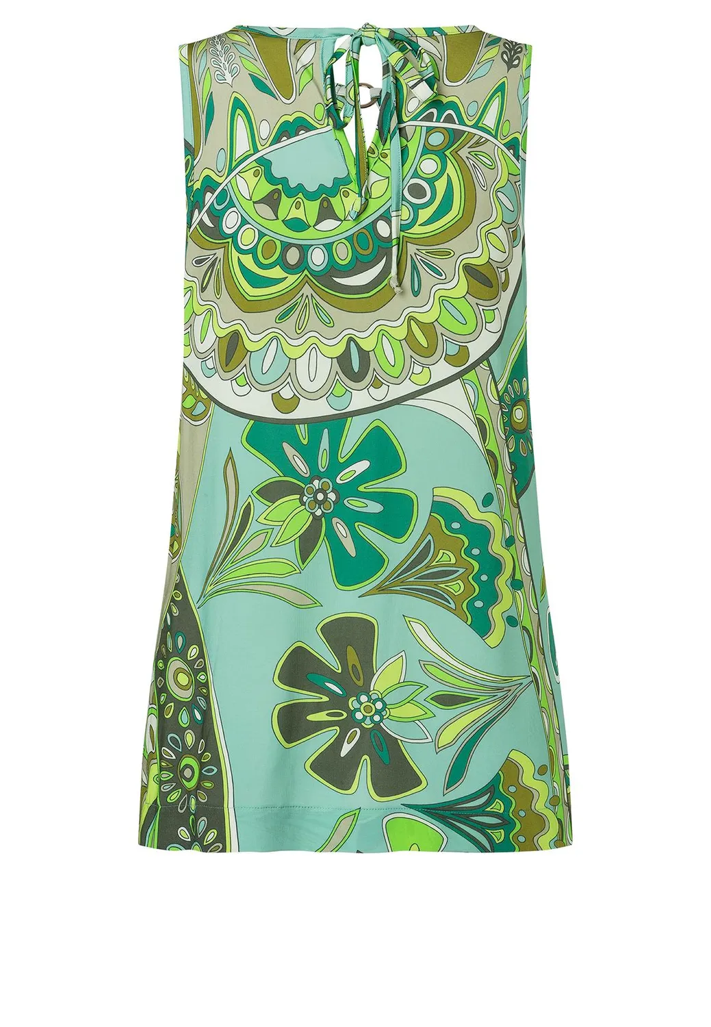 Ana Alcazar Zimba top verde spalle scoperte