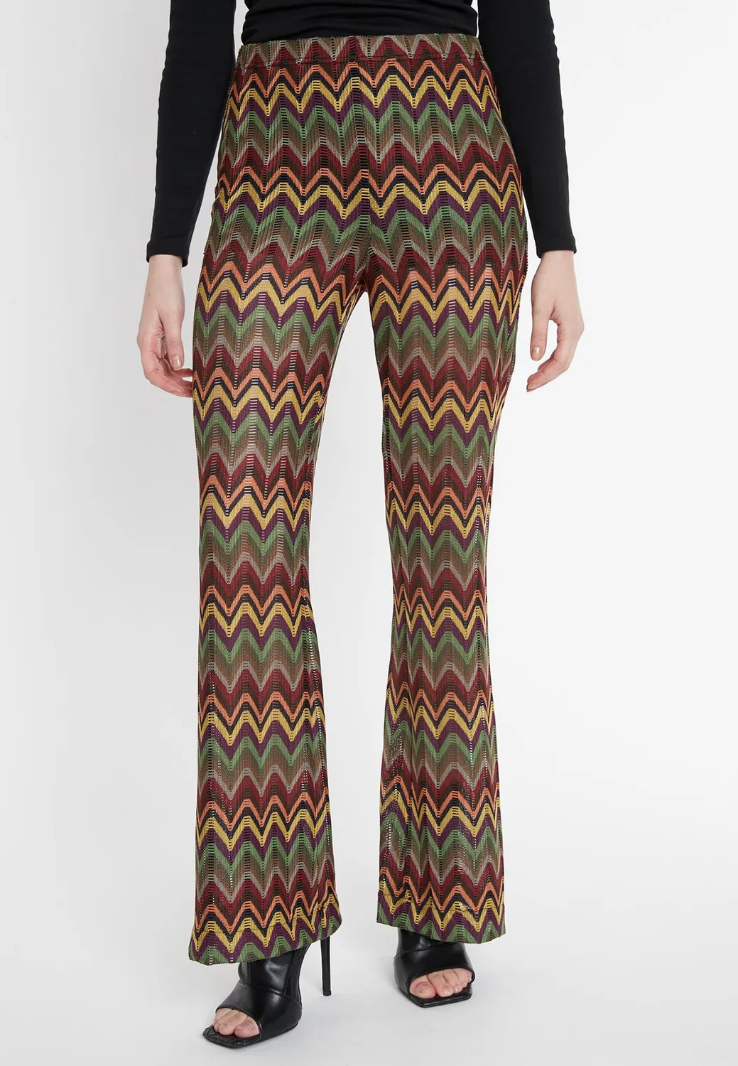 Ana Alcazar Susana pantaloni maglia svasati autunnali