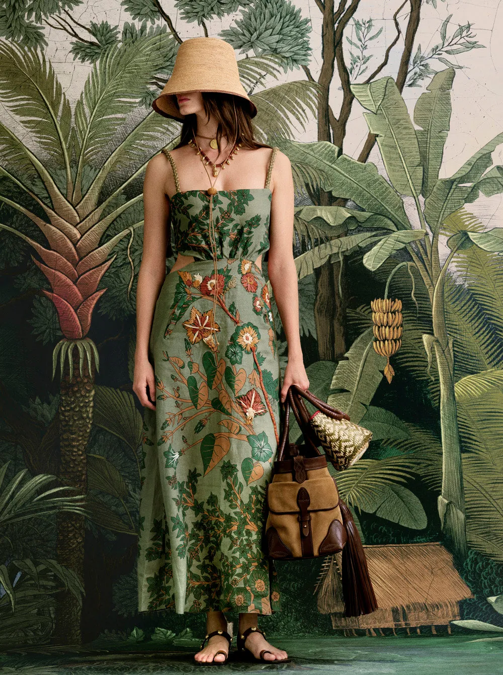Johanna Ortiz Soul Stream borsa tote pelle marrone unica