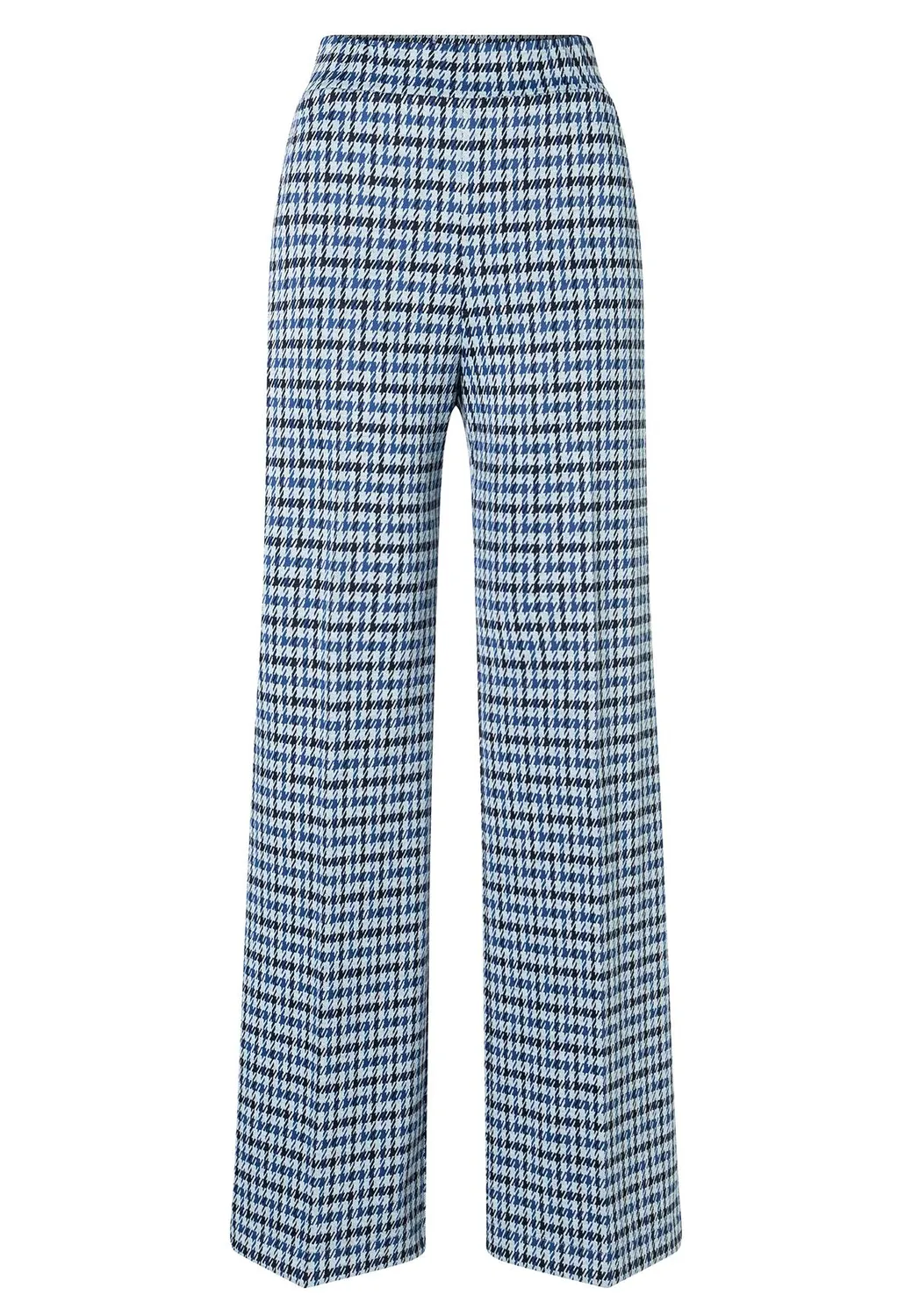 Ana Alcazar Astina pantaloni larghi pied-de-poule blu
