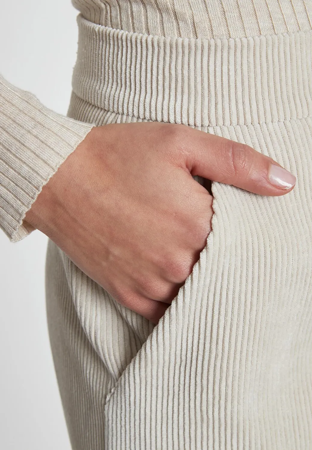 Ana Alcazar Sasky pantaloni velluto panna palazzo