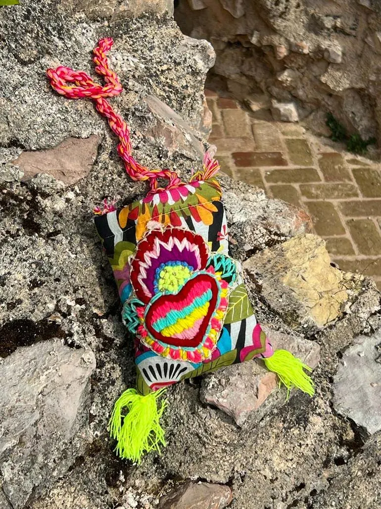 Antica Sartoria BV335 borsa a tracolla multicolor cotone