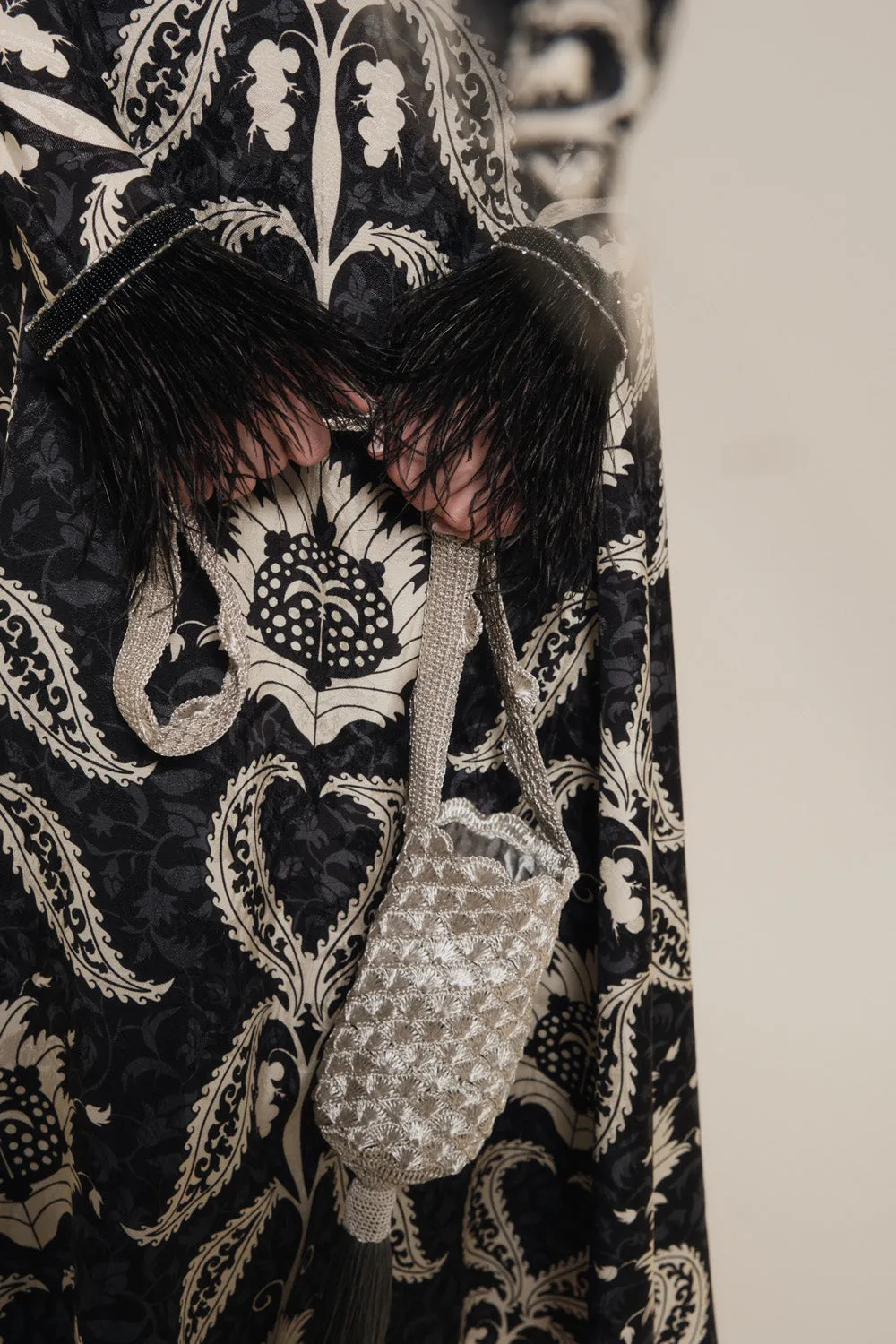 Johanna Ortiz Fate's Bouquet Mochila borsa rame argento