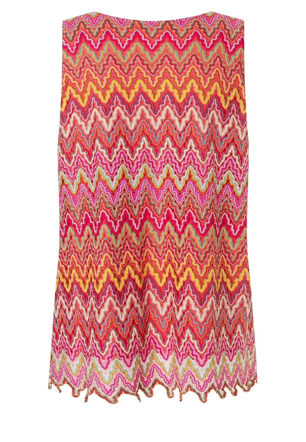 Ana Alcazar Polkea Top Rosa Smokey Maglia Traforata