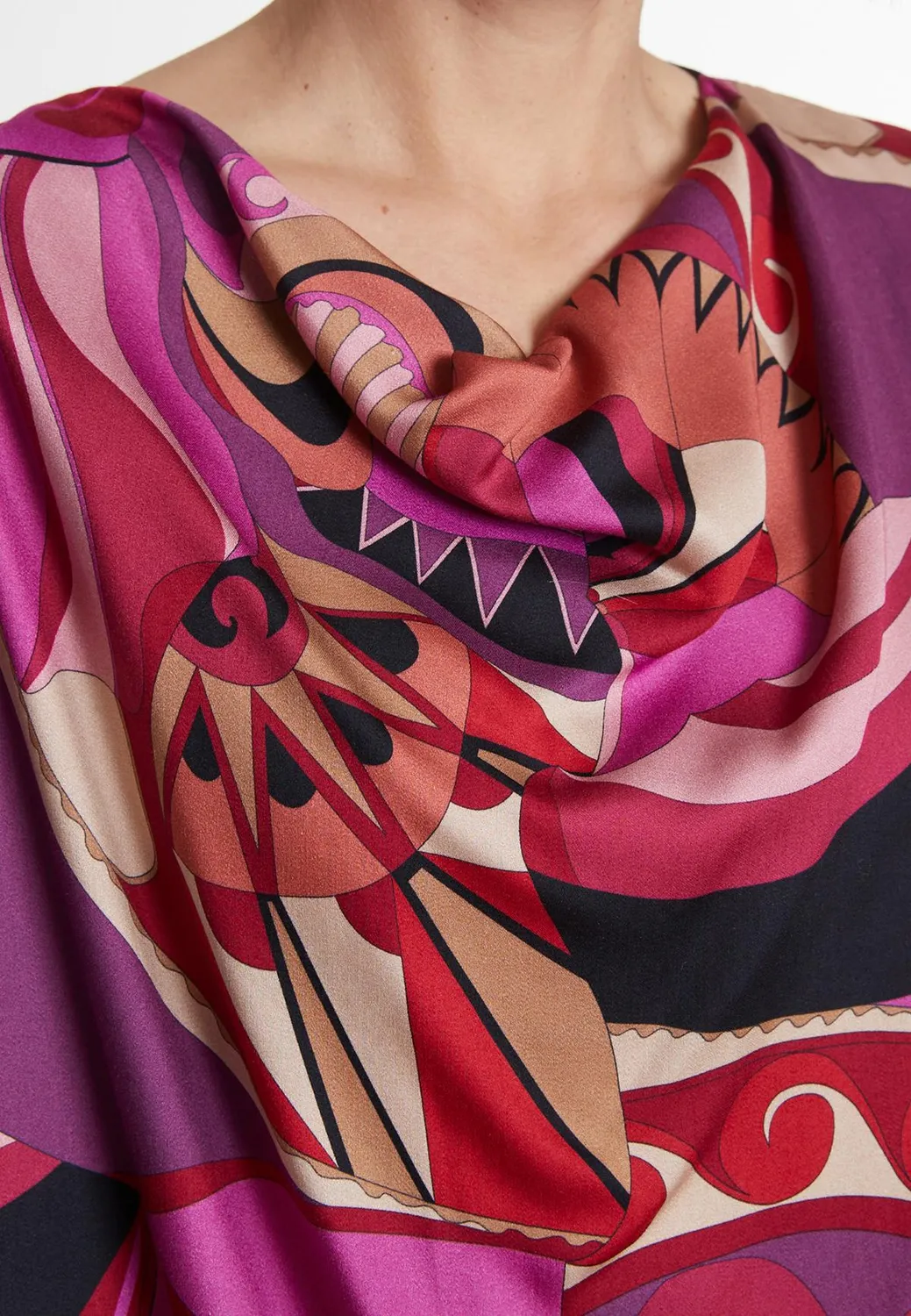 Ana Alcazar Makta blusa fantasia collo cascata