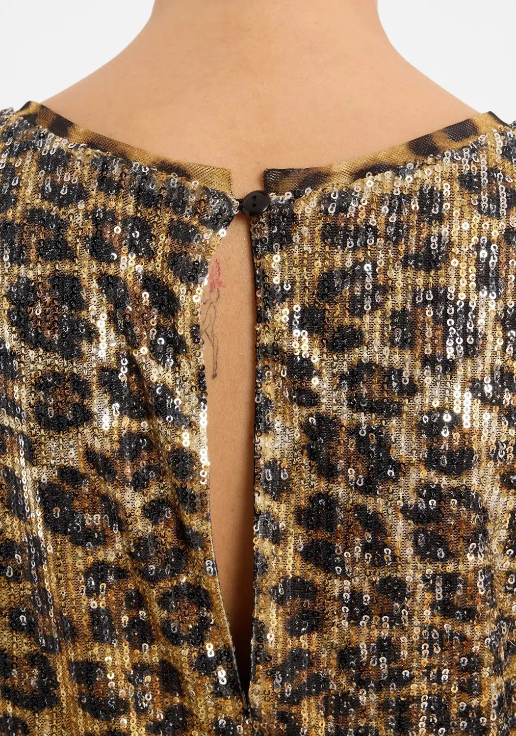 Ana Alcazar Celissa tuta elegante nera paillettes