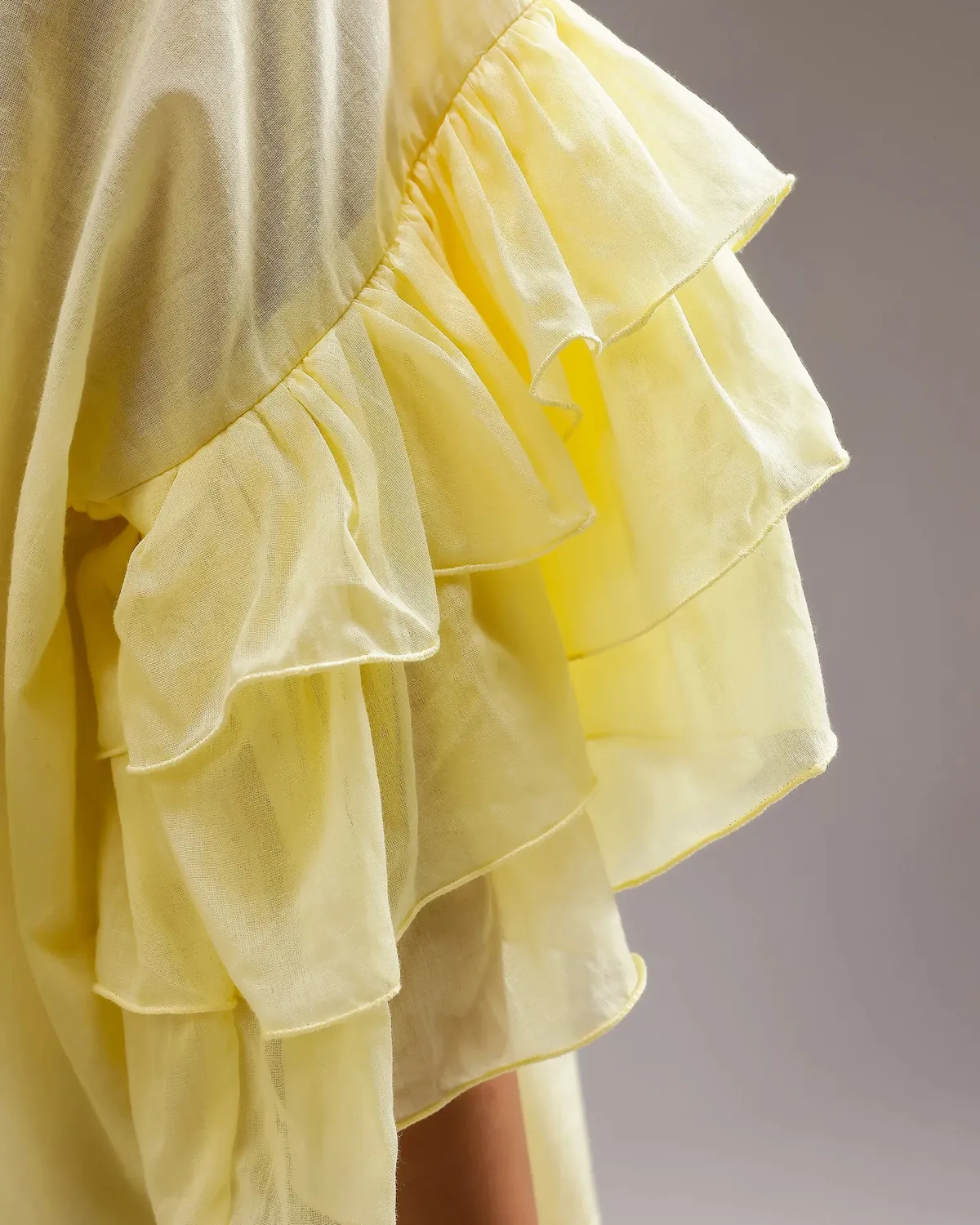 Our Dve Whisper top giallo limone taglia unica