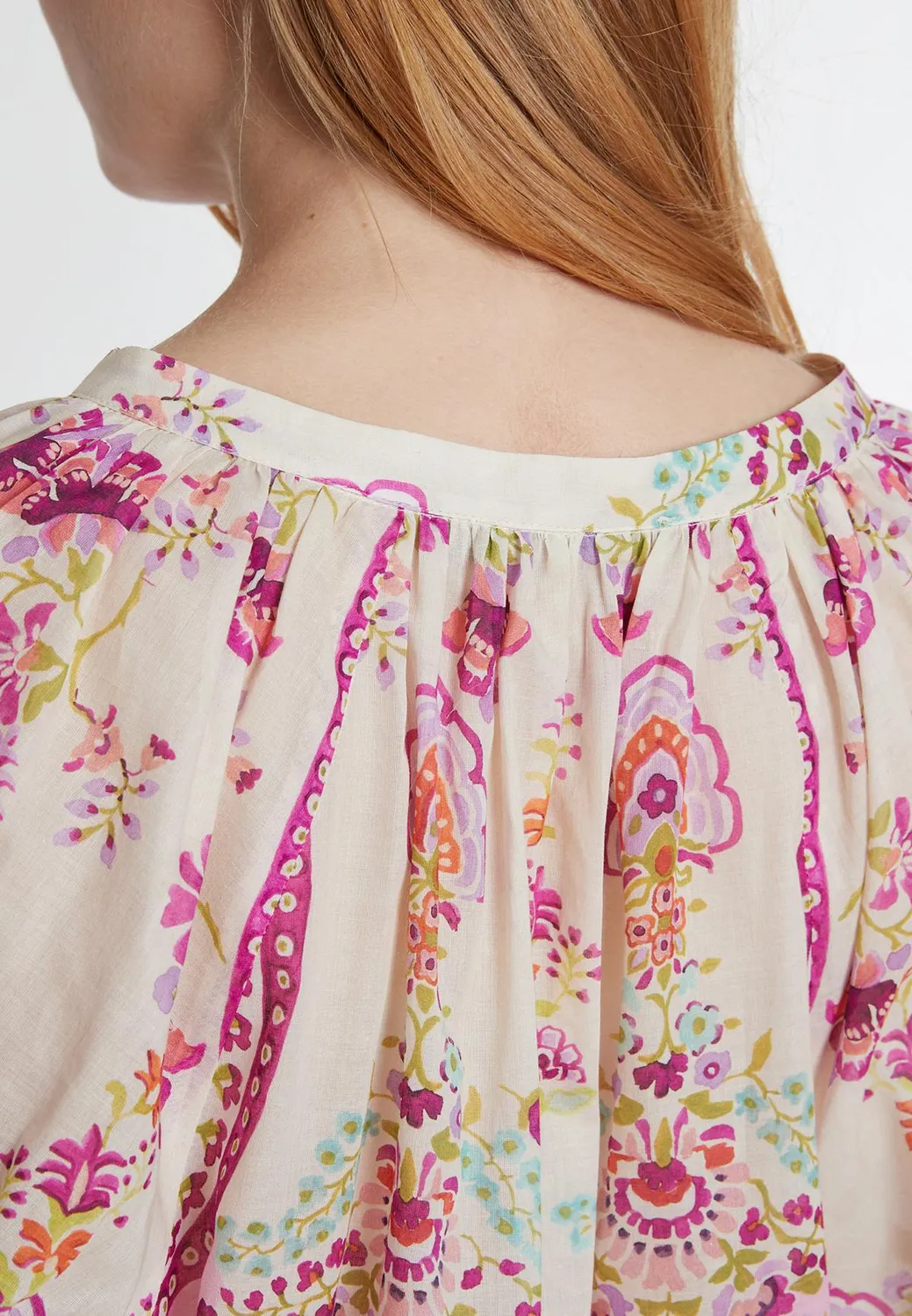 Ana Alcazar Kajos blusa fiori maniche 3/4