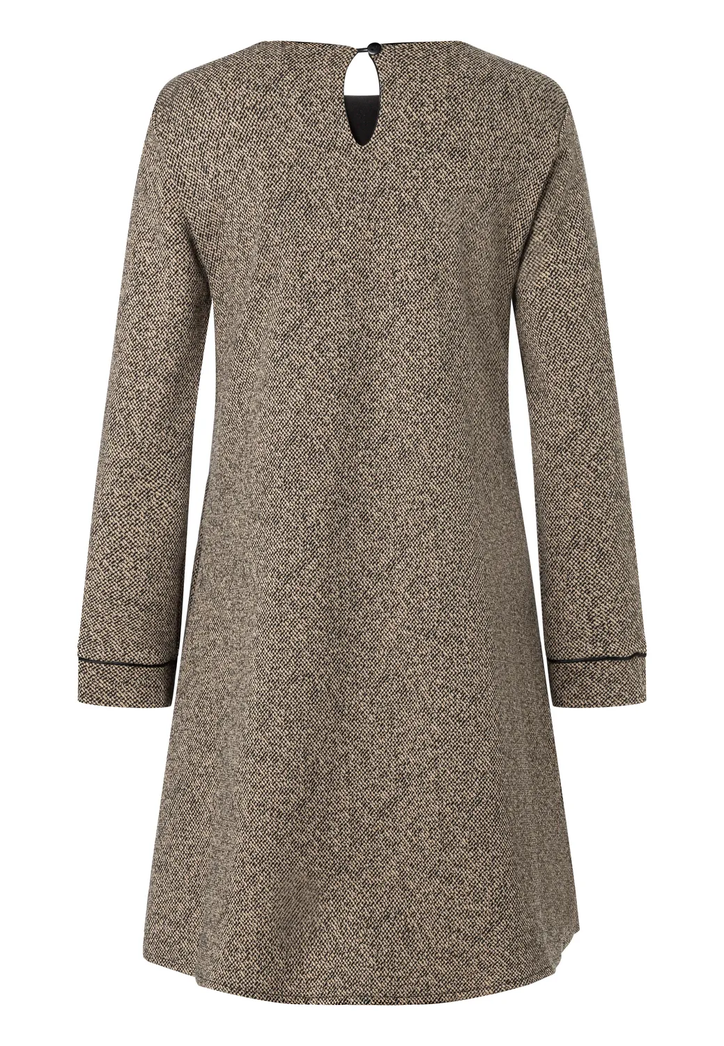 Ana Alcazar Emoranette abito tweed beige linea A