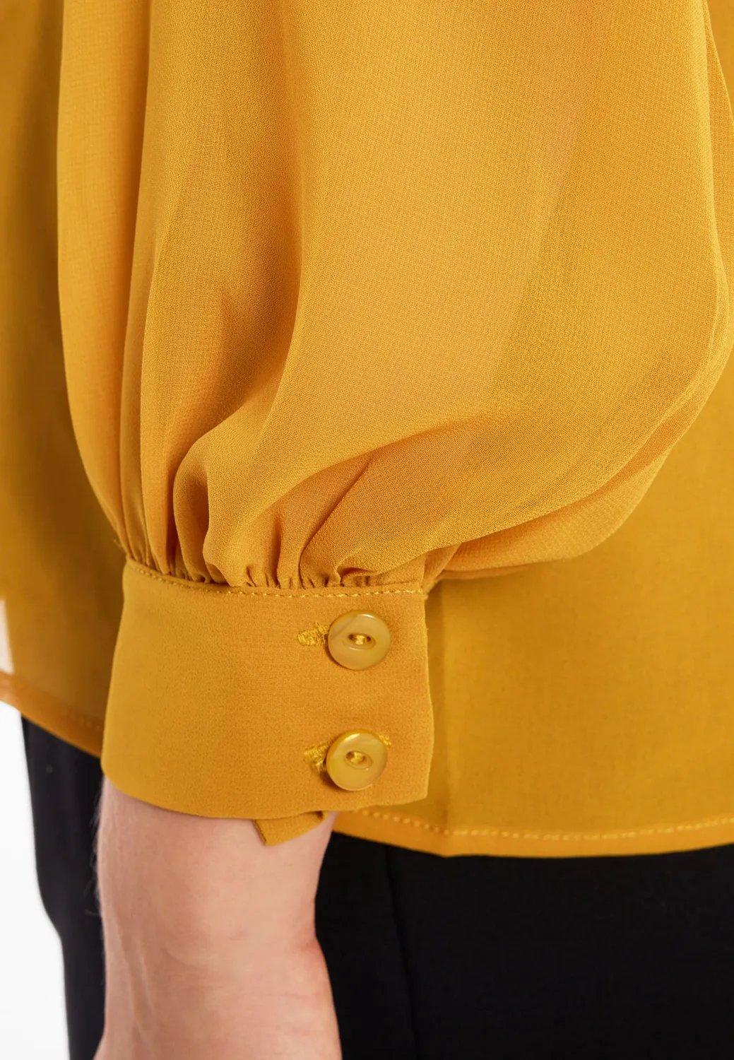 Ana Alcazar Cosmia camicetta chiffon curry