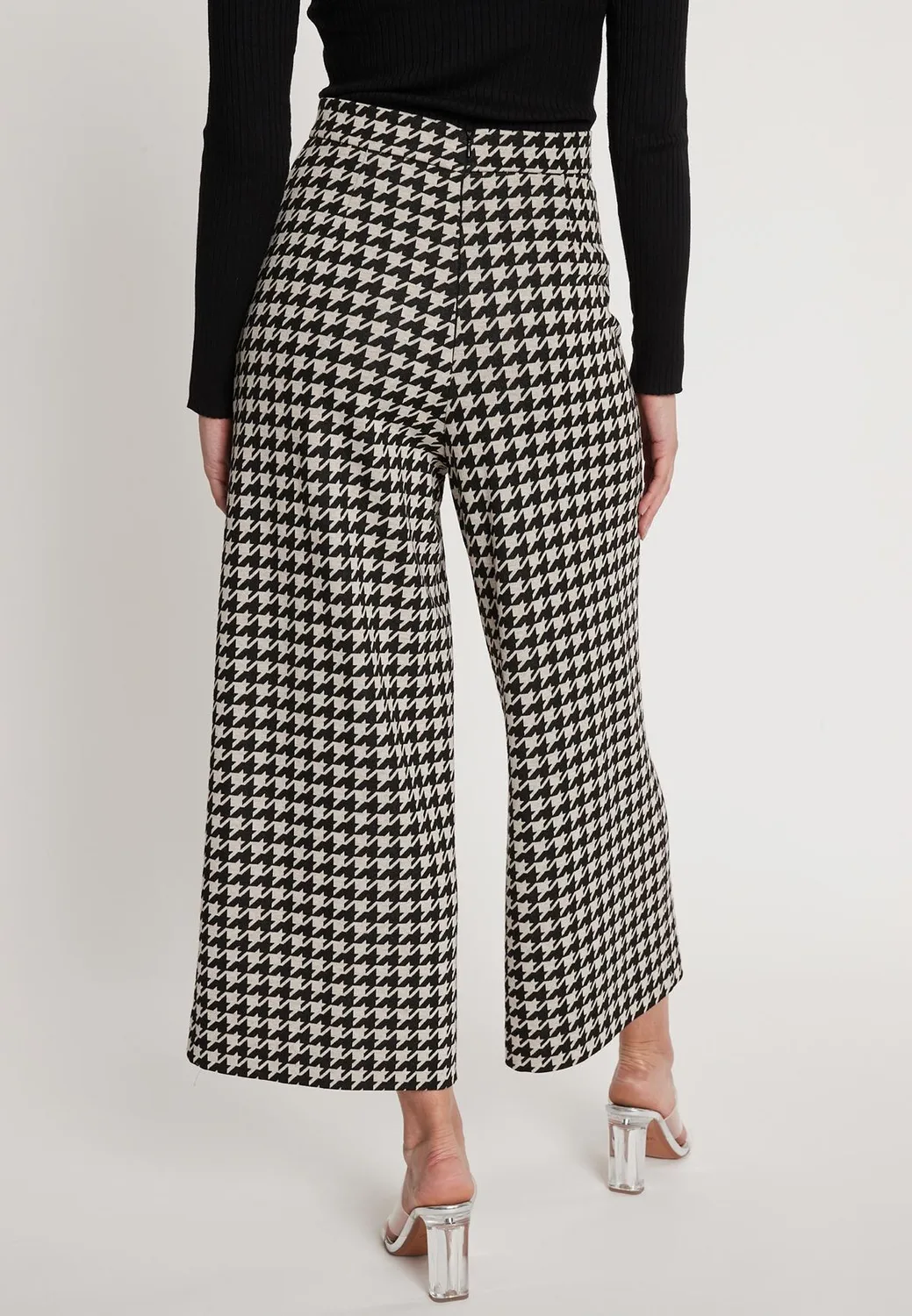 Ana Alcazar Hepyna culotte pied-de-poule 7/8
