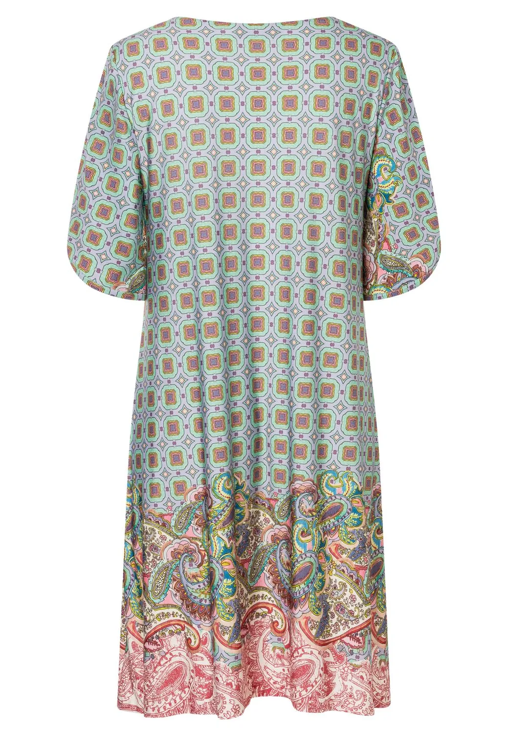 Ana Alcazar Lumis abito chemisier paisley corto