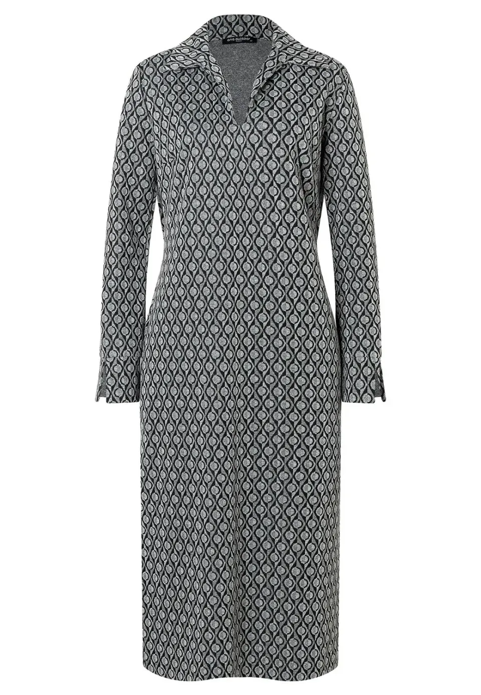 Ana Alcazar Sofine abito midi camicia fantasia blu