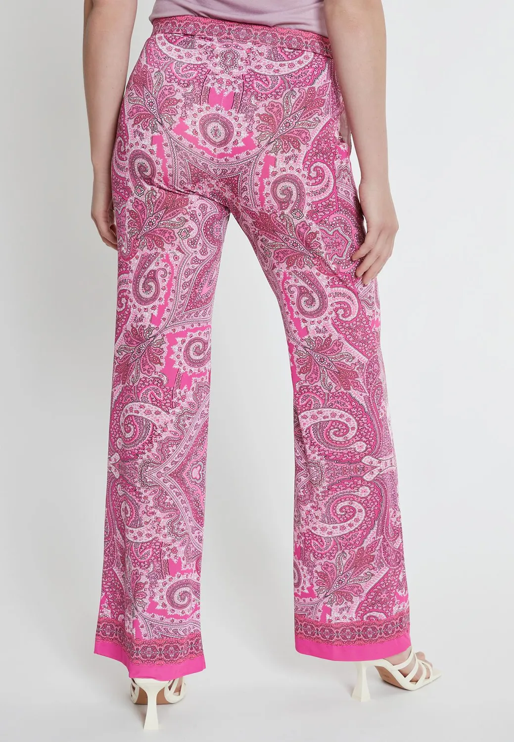 Ana Alcazar Kimea pantaloni jersey stampa paisley