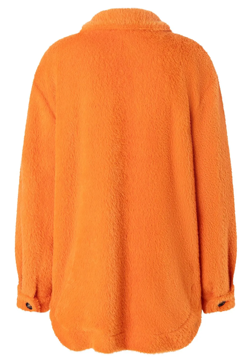 Ana Alcazar Mabis camicia giacca teddy arancione
