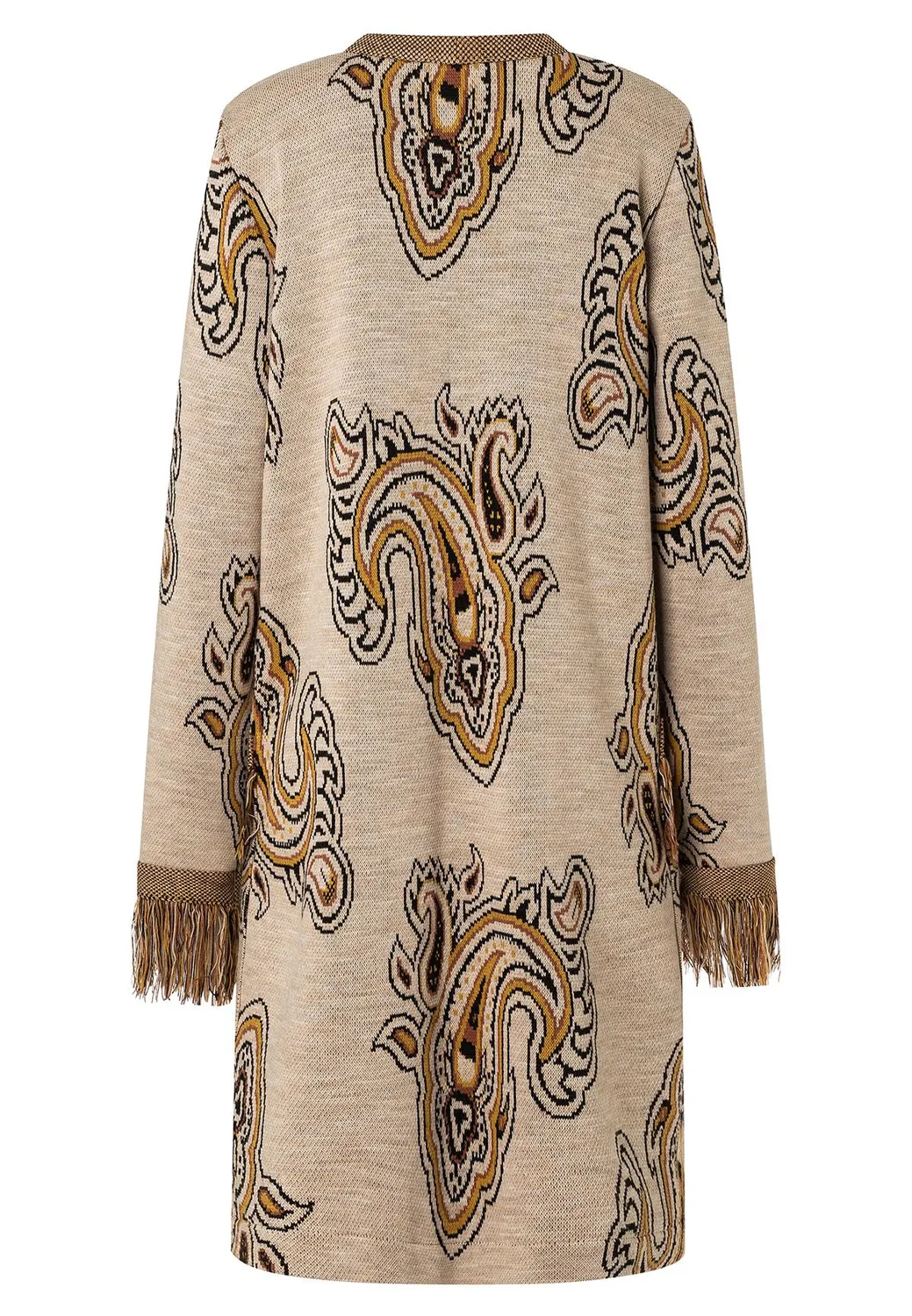 Ana Alcazar Habera cardigan paisley frange multicolor