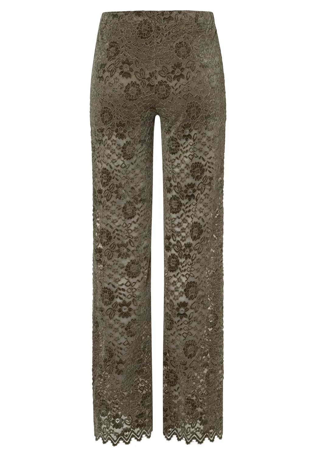Ana Alcazar Enloroa pantaloni pizzo verde oliva