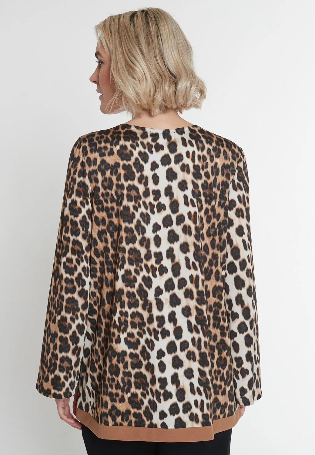 Ana Alcazar Modori top animalier svasato