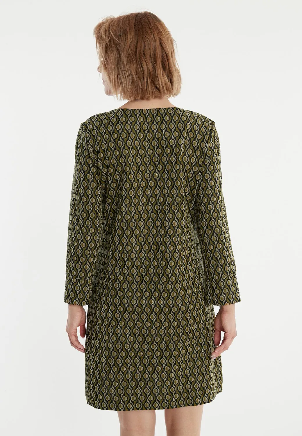 Ana Alcazar Penalisa abito tunica verde lurex