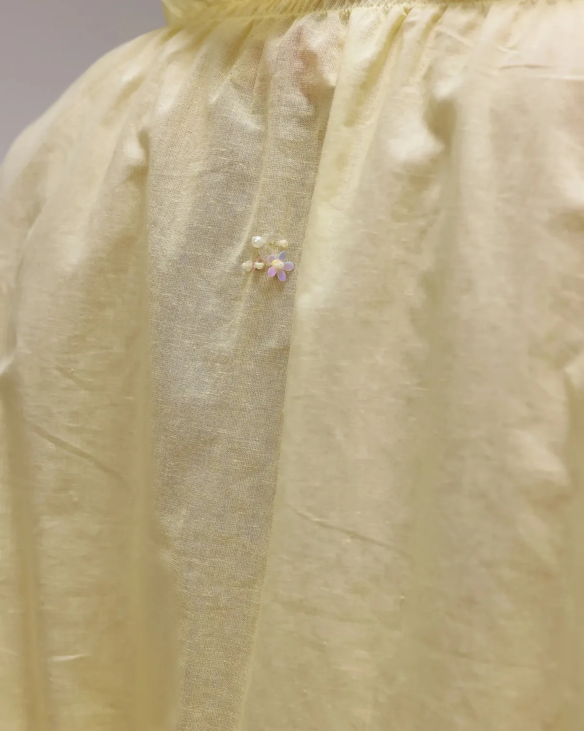 Our Dve Whisper top giallo limone taglia unica