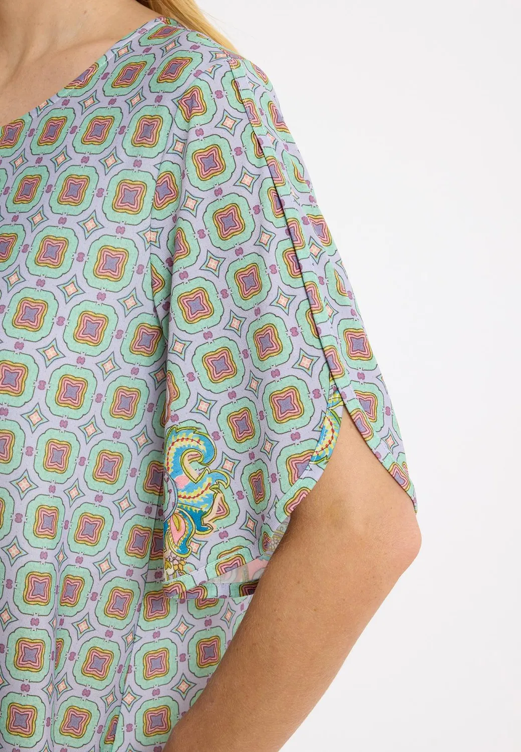 Ana Alcazar Lumis abito chemisier paisley corto