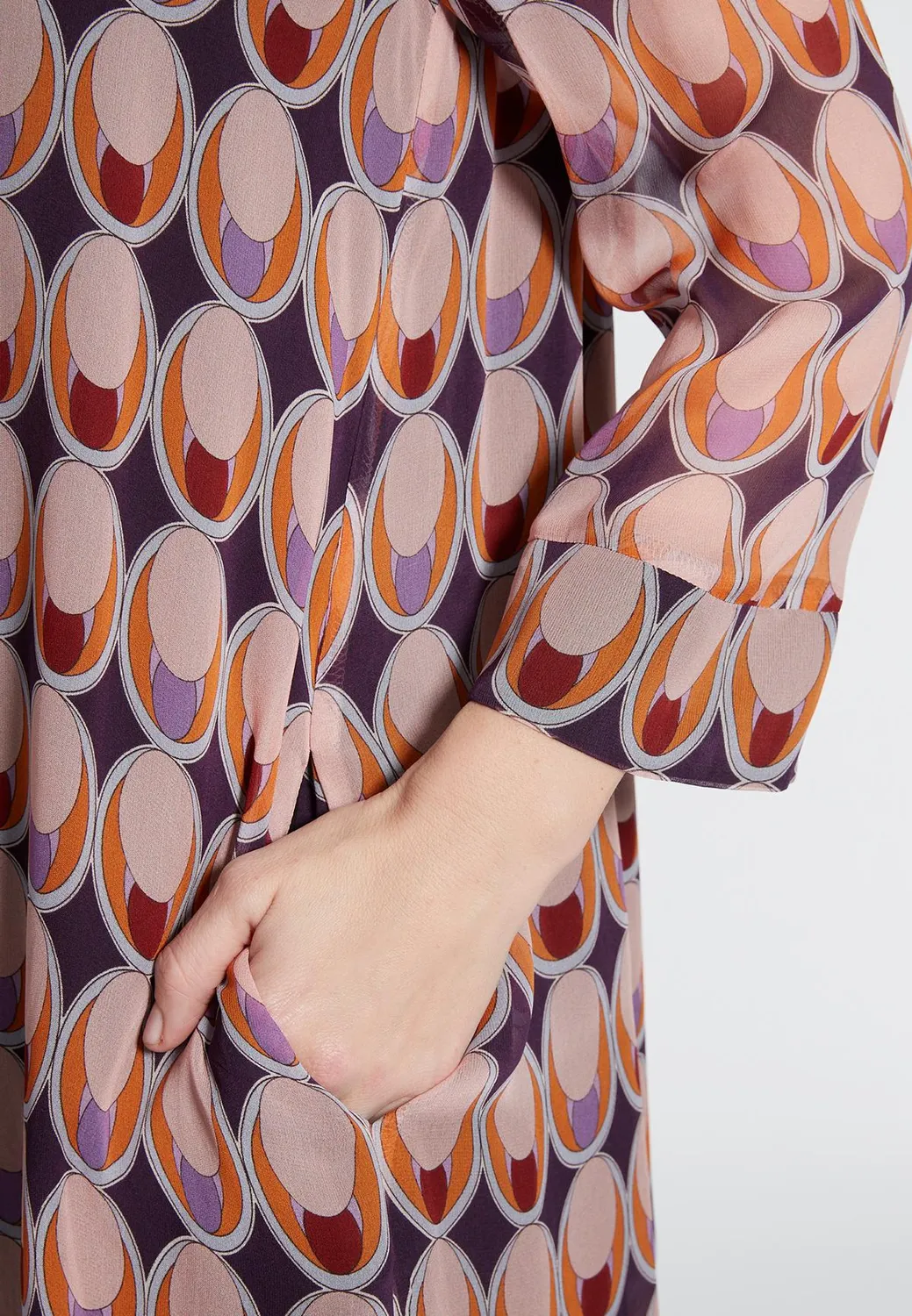 Ana Alcazar Hagly abito camicia fantasia retrò