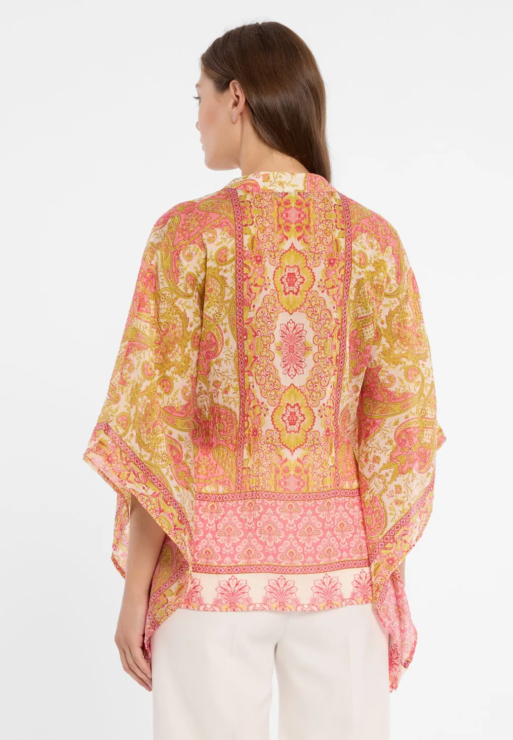 Ana Alcazar Dorexol camicia boho lyocell gialla