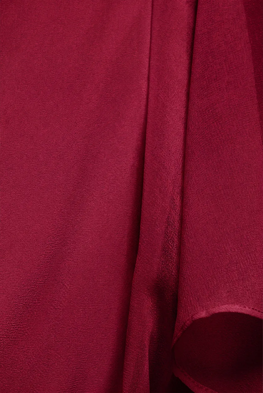 Goddiva Flutter Sleeve abito mini berry a portafoglio