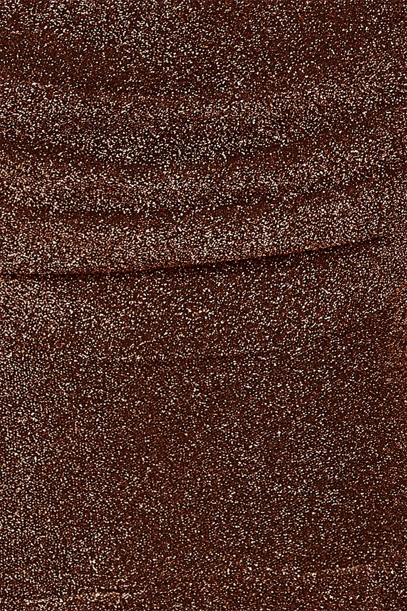 Goddiva tuta jumpsuit bronzo lurex scollo drappeggiato