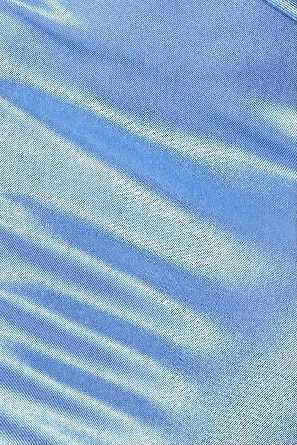 Goddiva DR3580 abito raso blu polvere spalle scoperte
