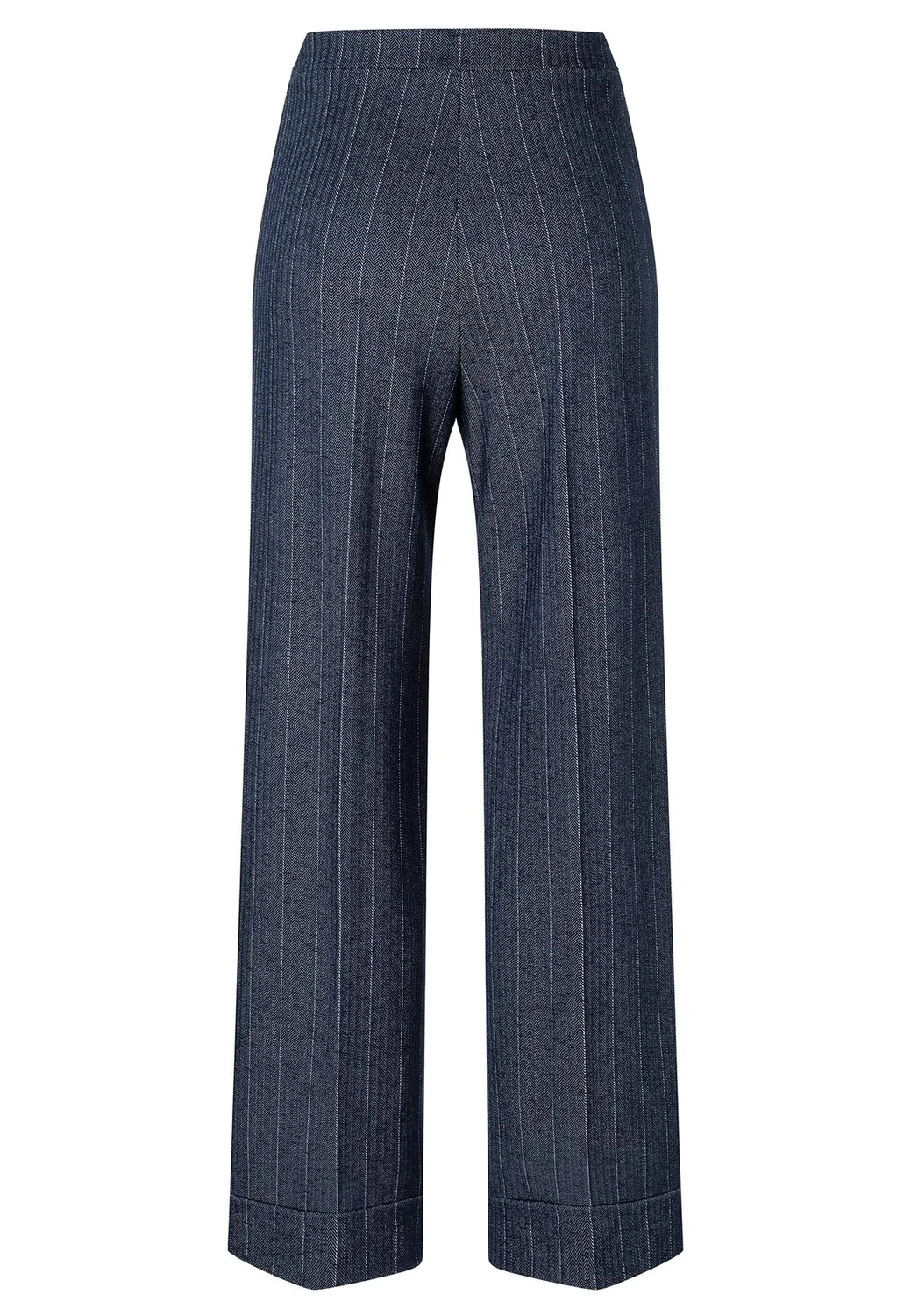 Ana Alcazar Apeli pantaloni lunghi blu gessato elegante