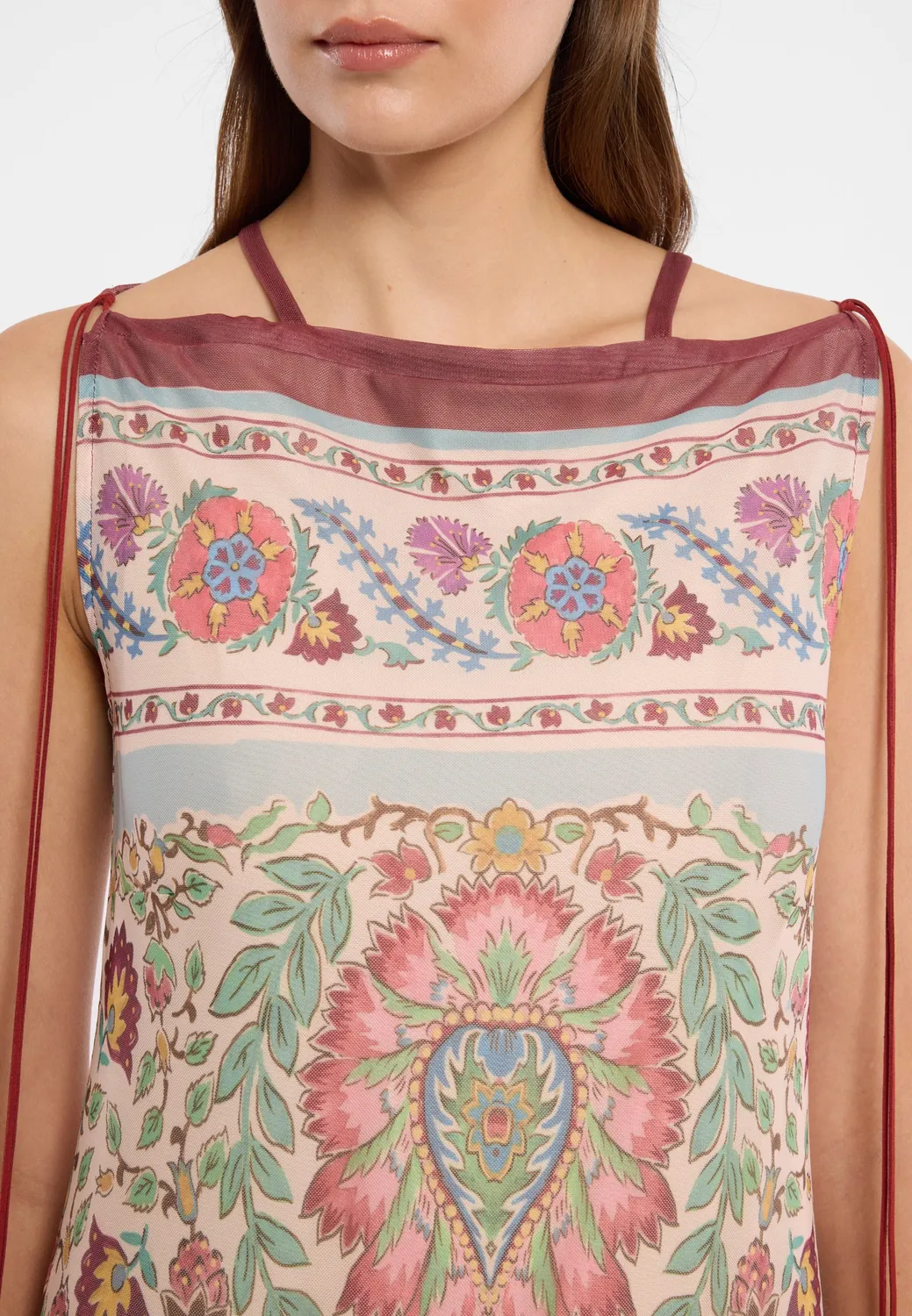 Ana Alcazar Doremil abito boho maxi pastello