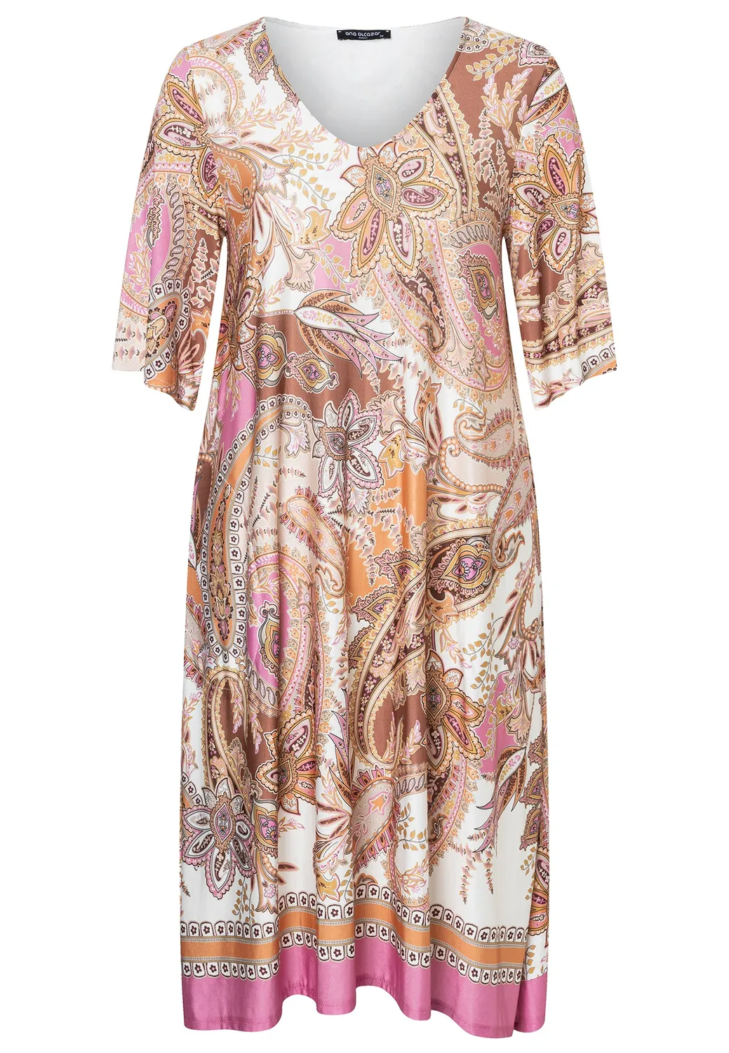 Ana Alcazar Dhorn Vestito Jersey Paisley Rosa