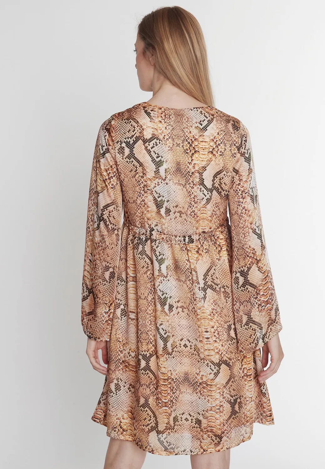 Ana Alcazar Pakira abito impero chiffon maculato