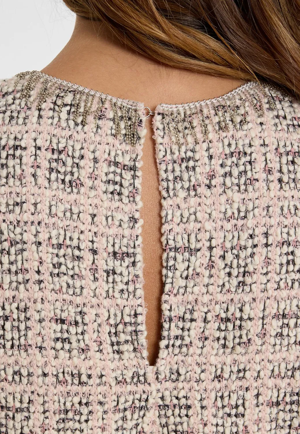 Ana Alcazar Abjasa Abito Bouclé Rosa Smanicato