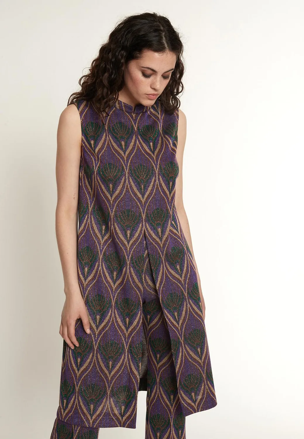 Ana Alcazar Otewa tunica lurex smanicata