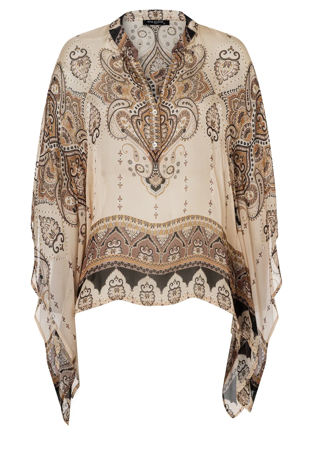 Ana Alcazar Dovia tunica paisley scollo V estiva
